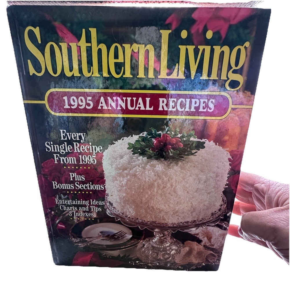 Southern Living 1995 Annual Recipes Cookbook Hardcover Oxmoor House Vintage‎